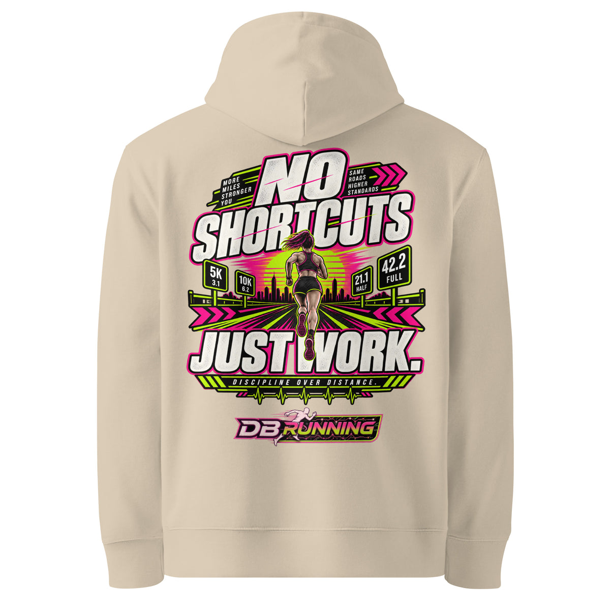 No Shortcuts Female - Hoodie - DB Running