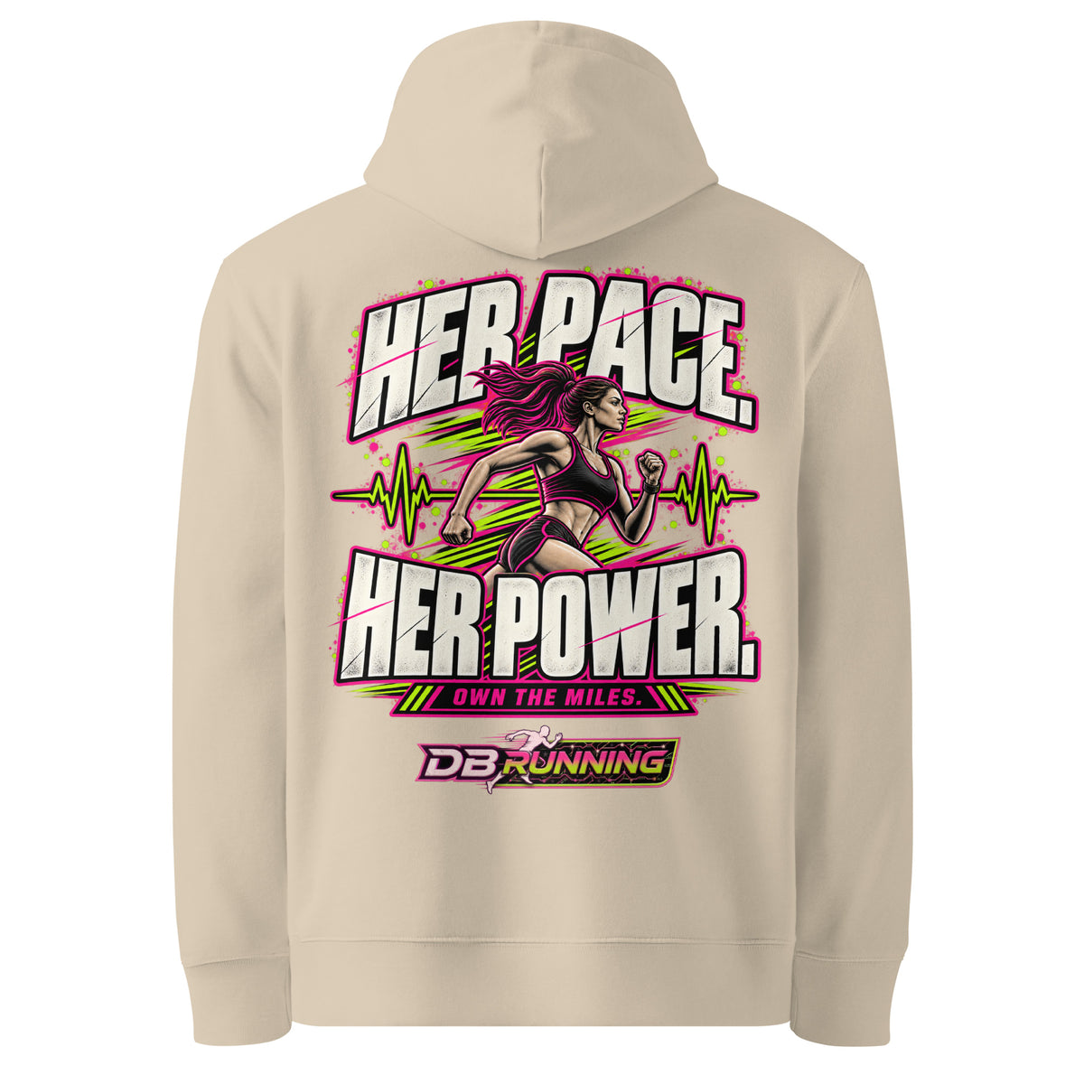 Her Pace. Her Power. - Hoodie - DB Running