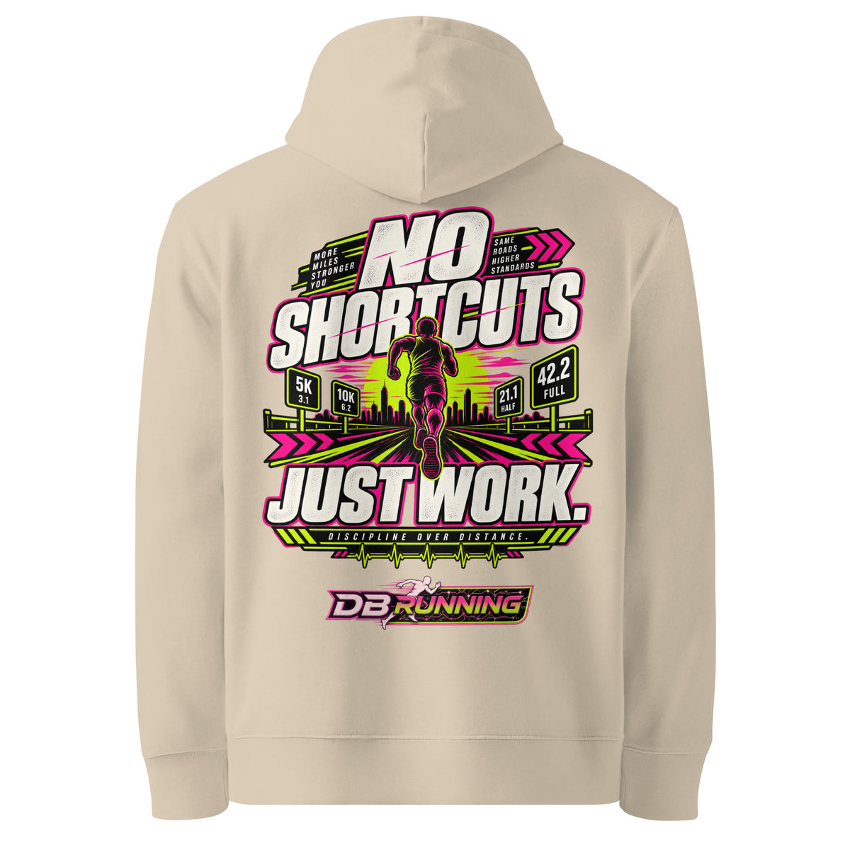 No Shortcuts Male - Hoodie - DB Running