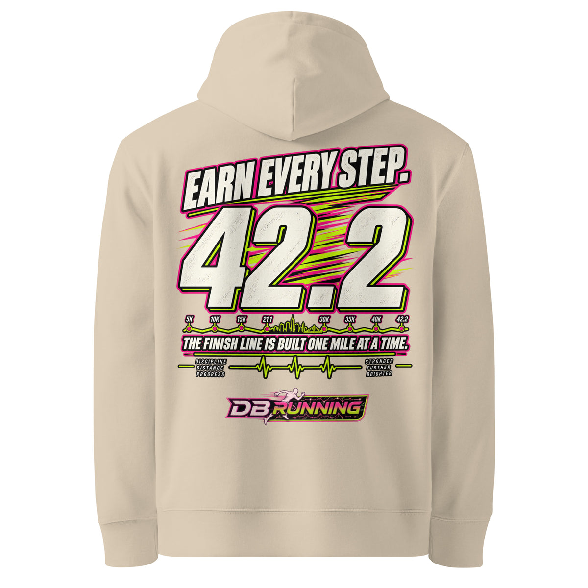 Earn Every Step 42.2 - Hoodie - DB Running