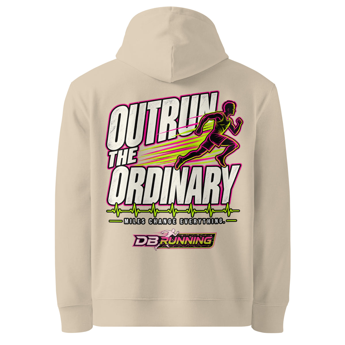 Outrun the Ordinary Male - Hoodie - DB Running
