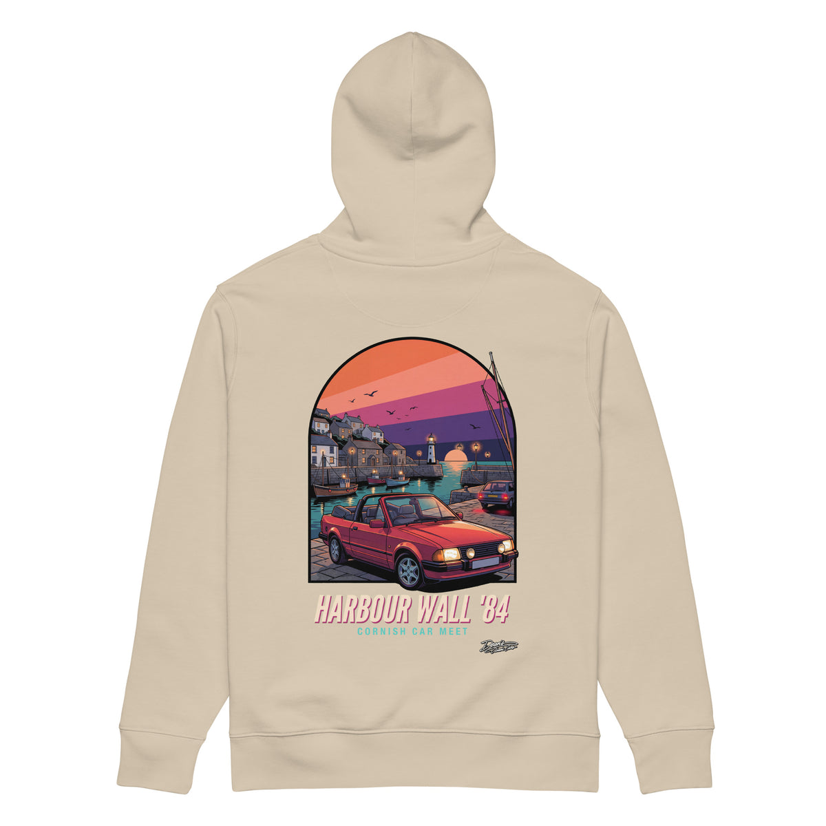 XR3i Cabriolet Harbour Wall Hoodie - Dean's Classic Cars