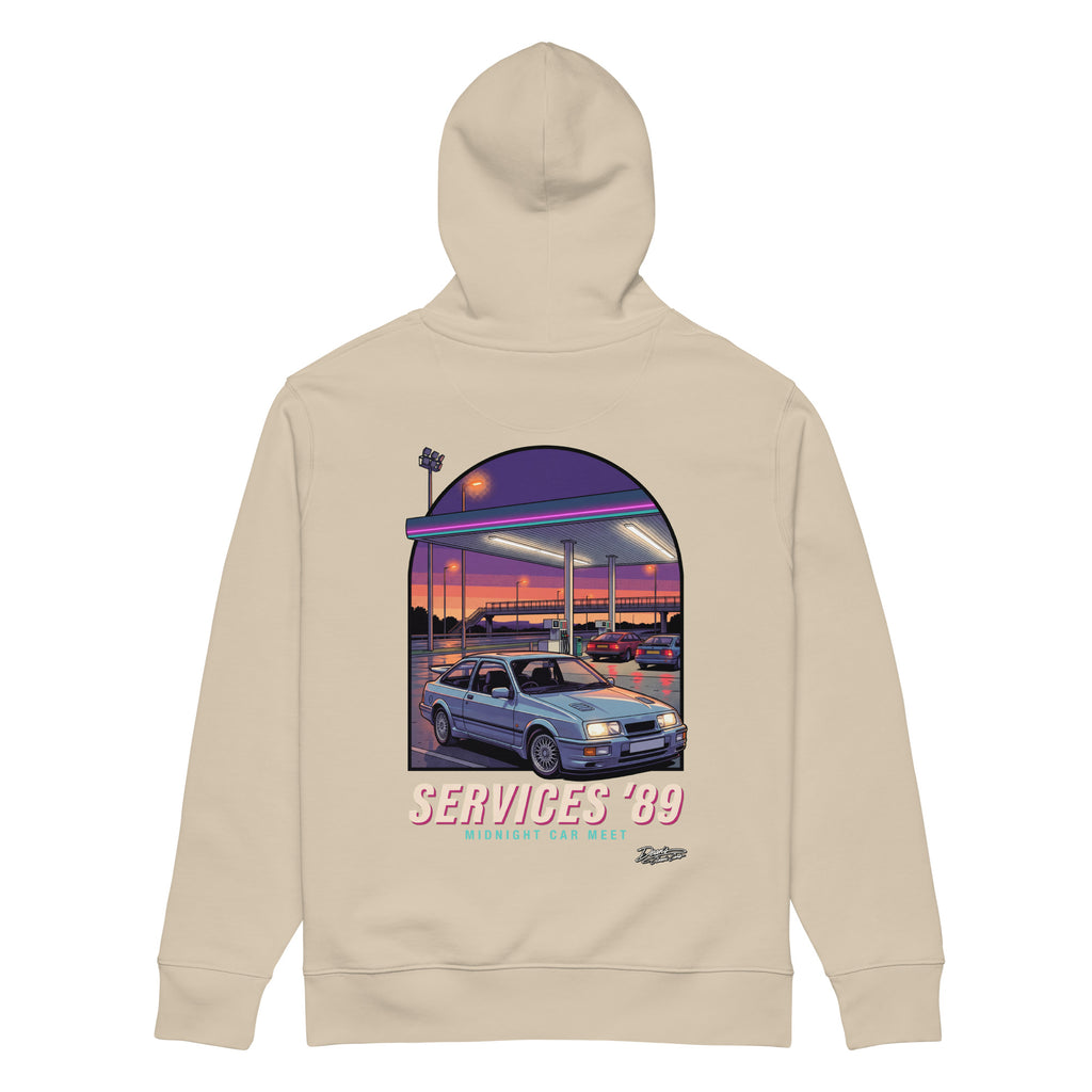 Sierra Cosworth Midnight Services Hoodie - Dean's Classic Cars
