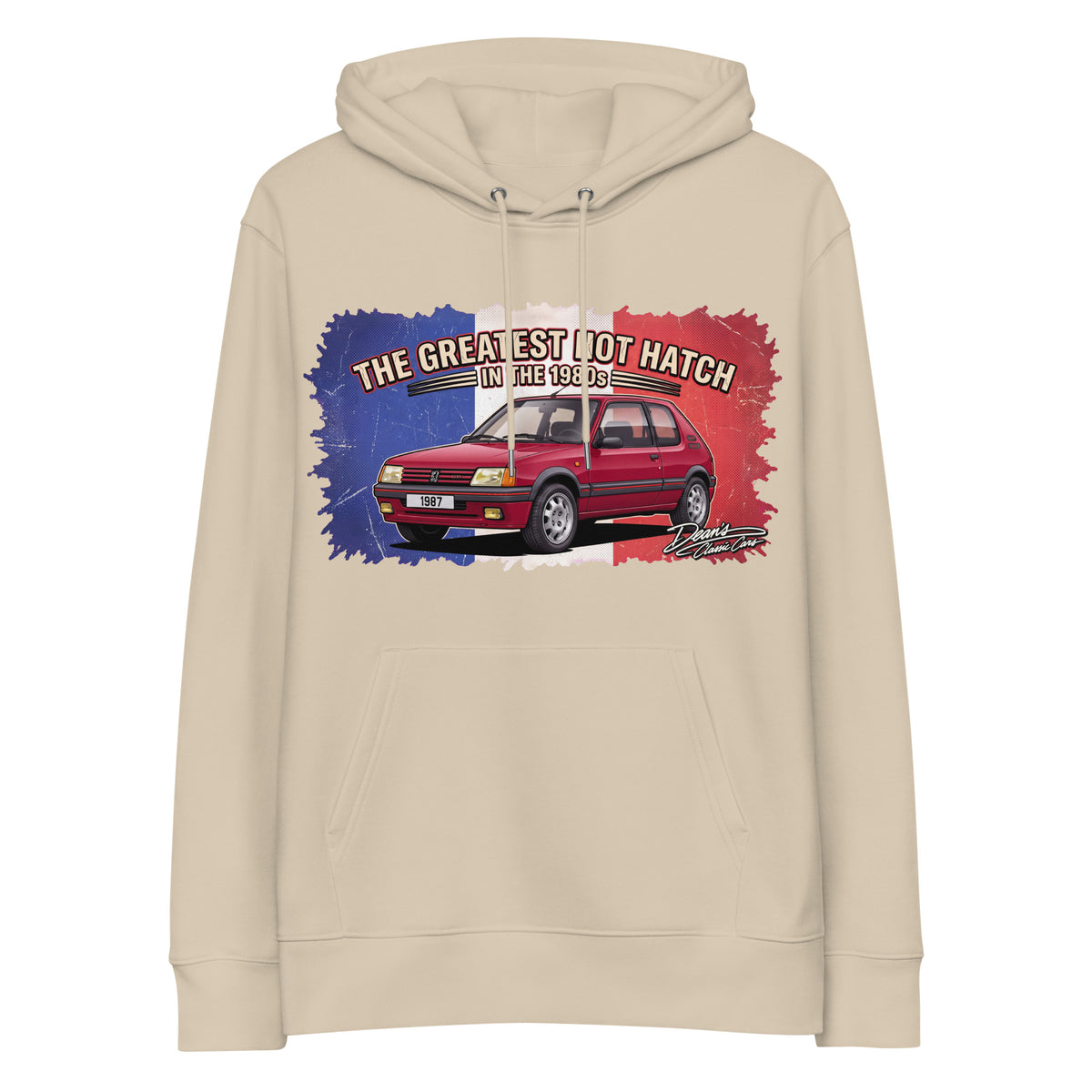 205 GTI Cherry Red Hoodie - Dean's Classic Cars