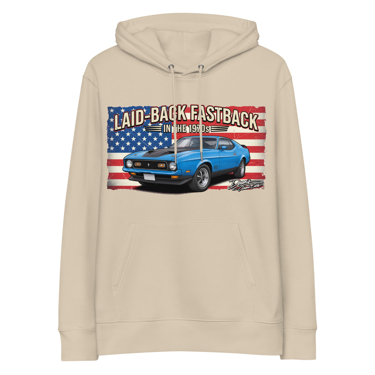 Mach 1 Grabber Blue Hoodie - Dean's Classic Cars