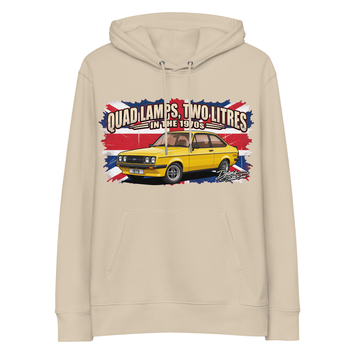 Escort RS2000 Signal Yellow Hoodie - Dean's Classic Cars