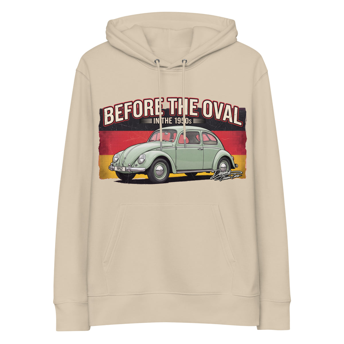 Beetle Split Pastel Green Hoodie - Dean's Classic Cars