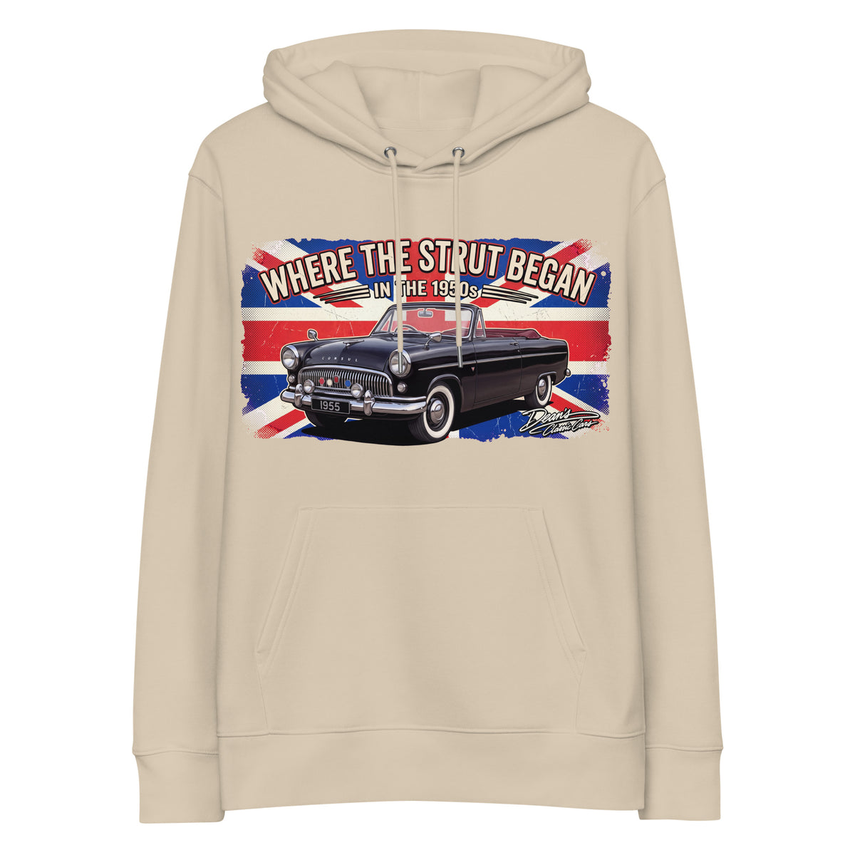 Consul Convertible Strut Pioneer Hoodie - Dean's Classic Cars