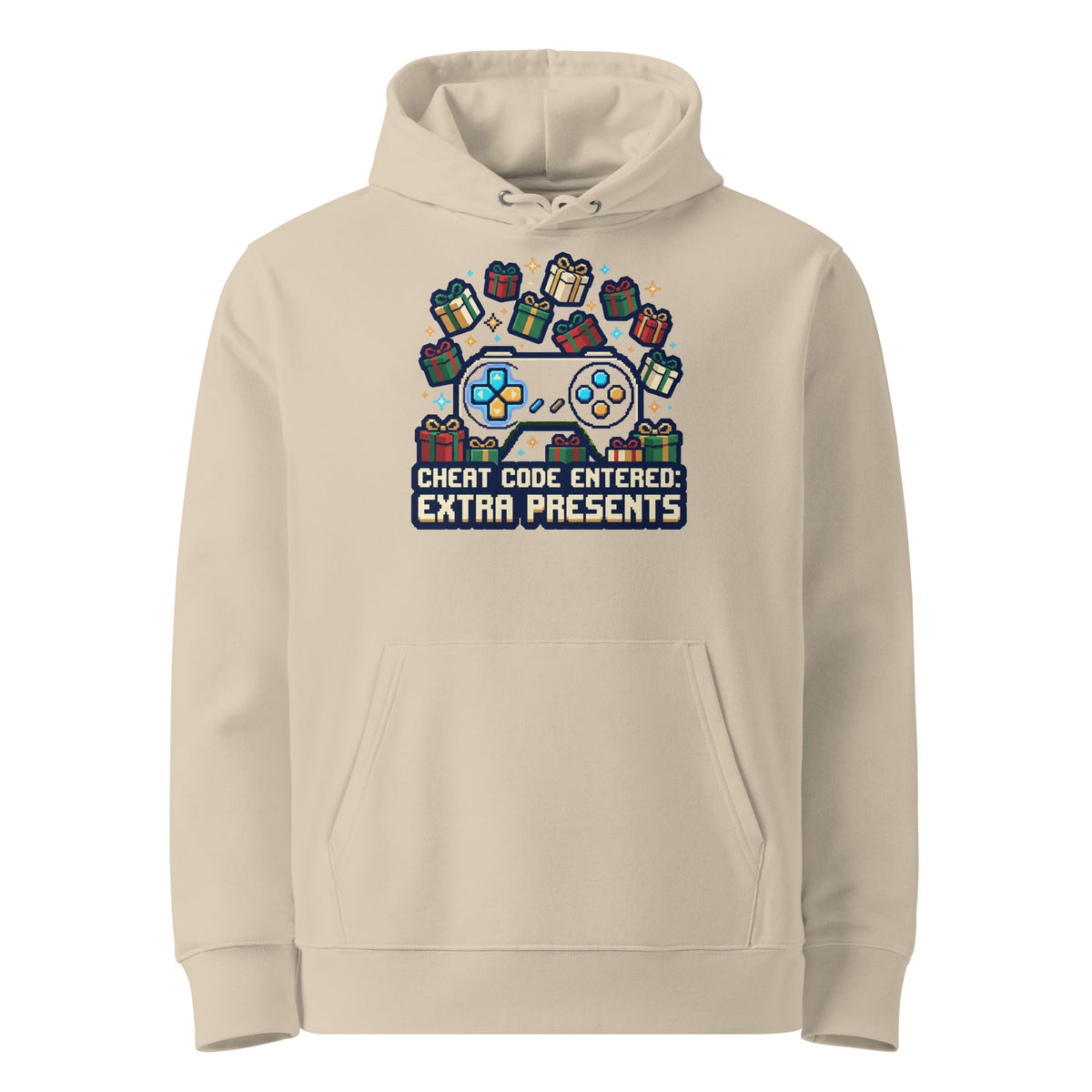 Cheat Code: Extra Presents Christmas Hoodie - Ricki Robin
