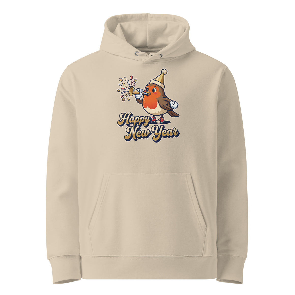 Happy New Year Robin Hoodie - Ricki Robin