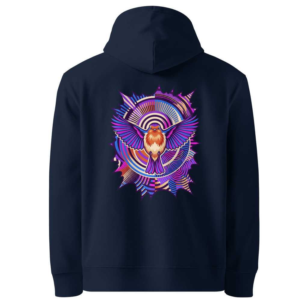 Sunburst Mandala Hoodie - Abstract Robin