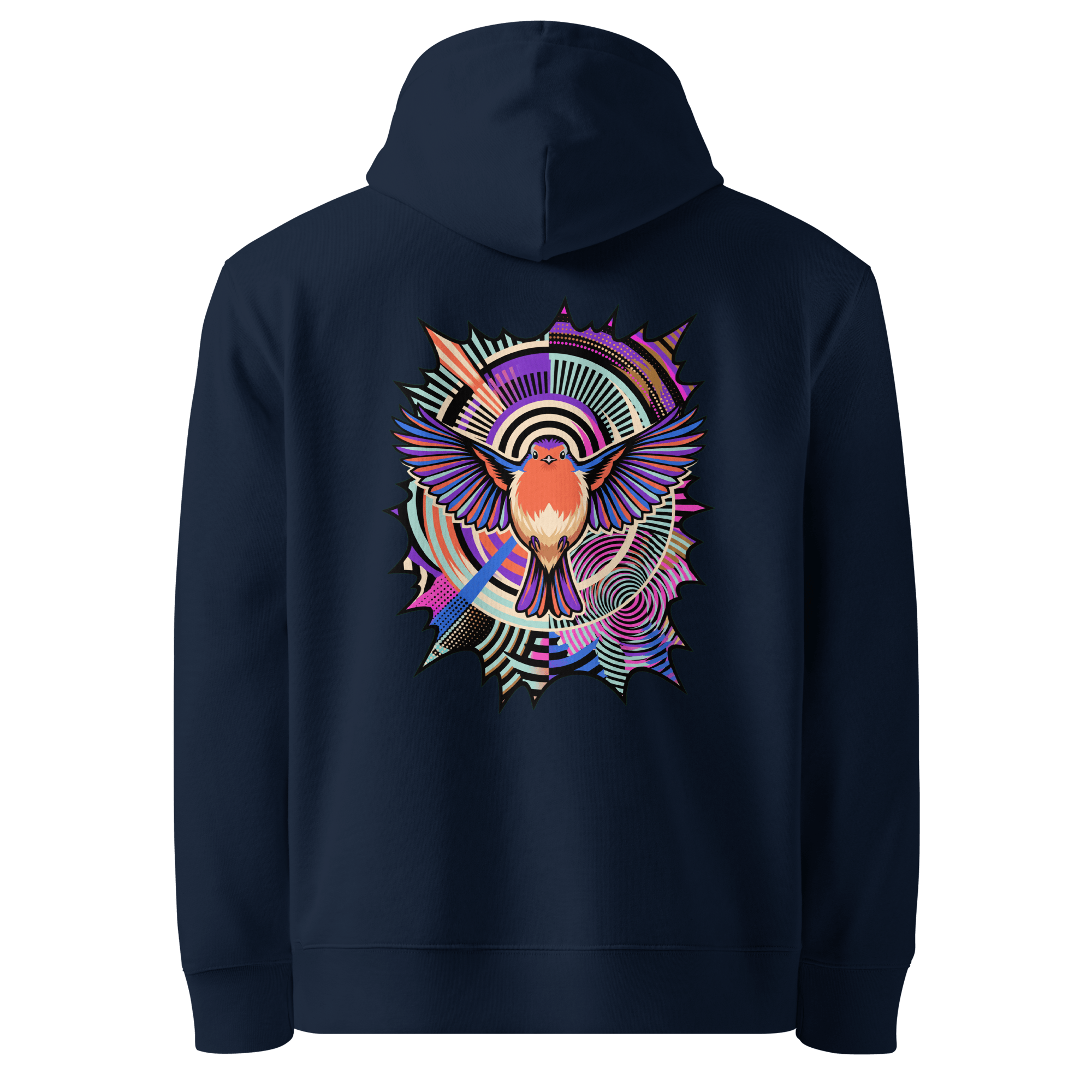 Starburst Wings Hoodie - Abstract Robin