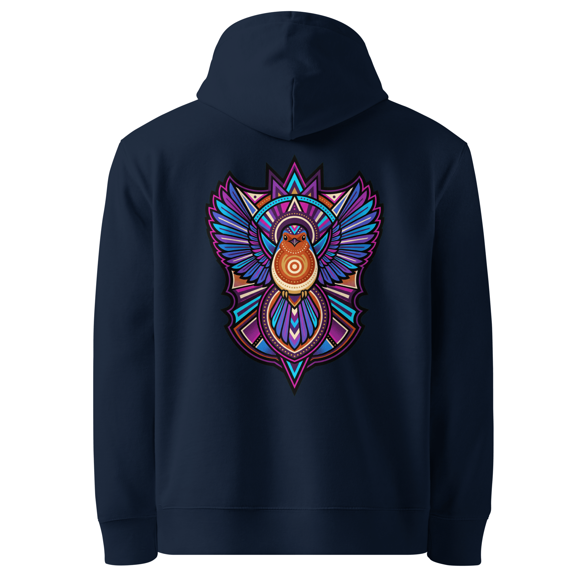 Winged Emblem Hoodie - Abstract Robin