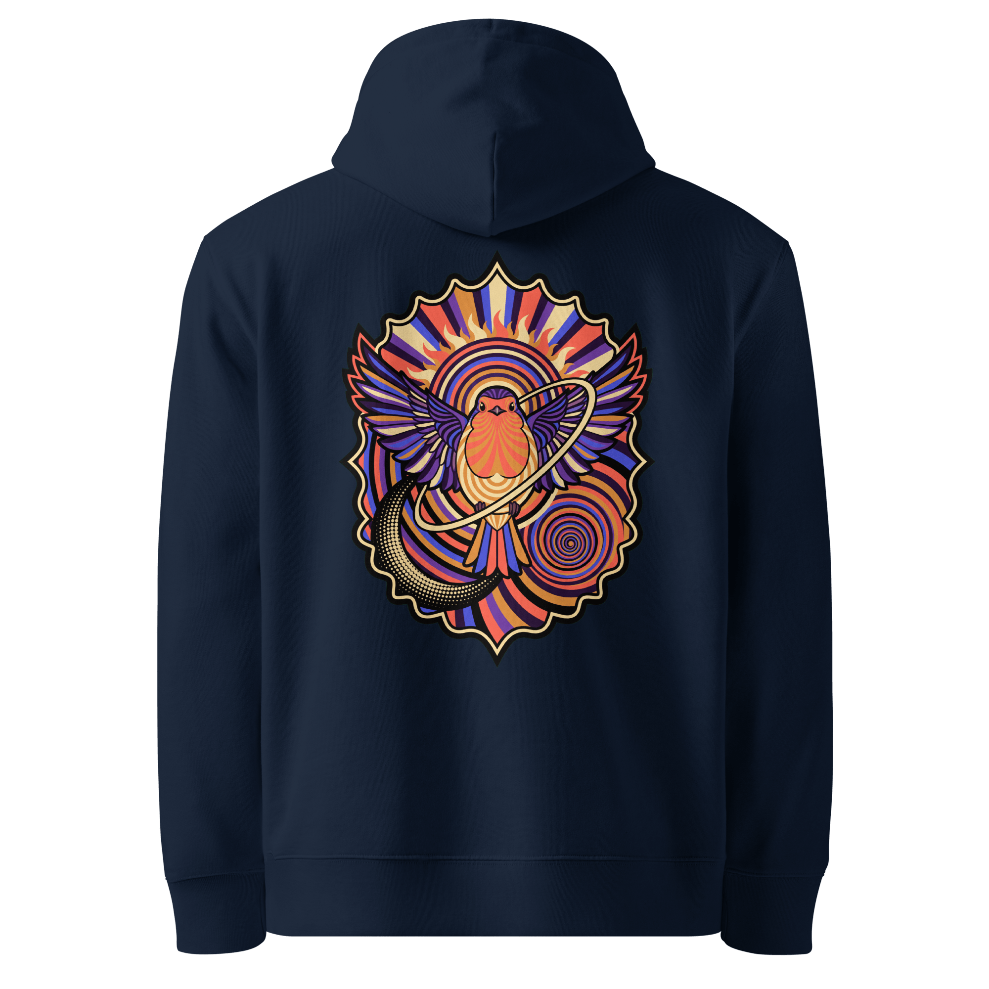 Gilded Medallion Hoodie - Abstract Robin