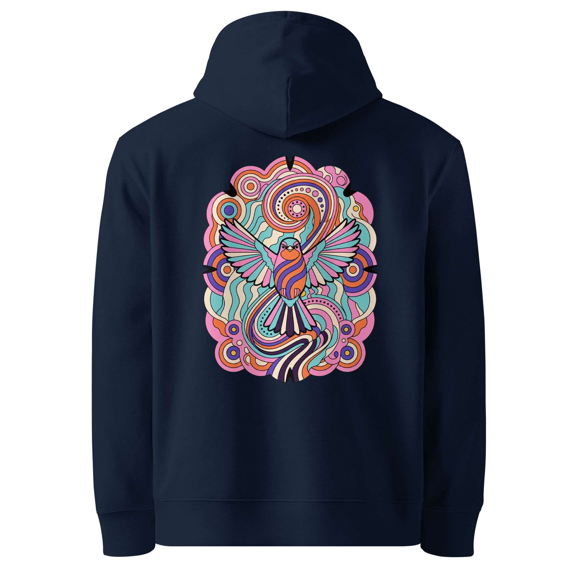 Pastel Marble Hoodie - Abstract Robin