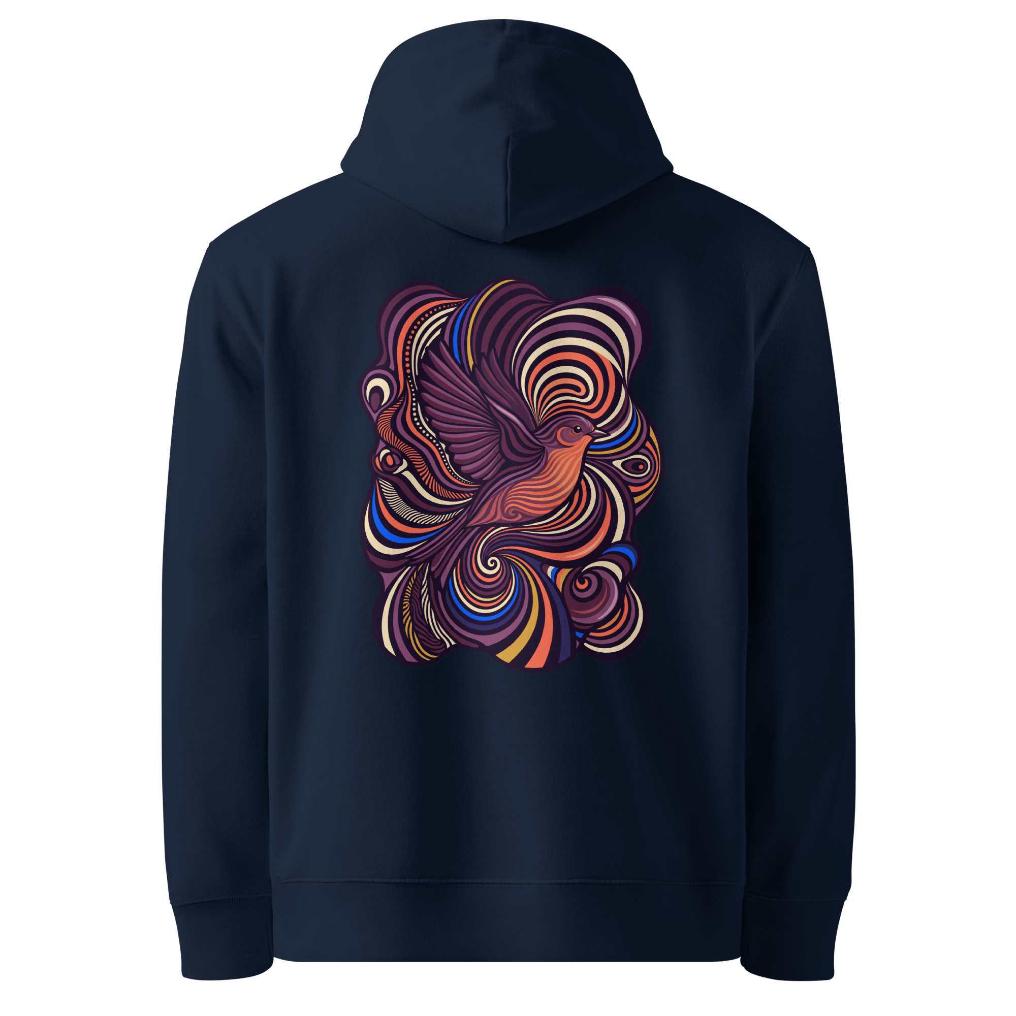 Wave Flight Hoodie - Abstract Robin
