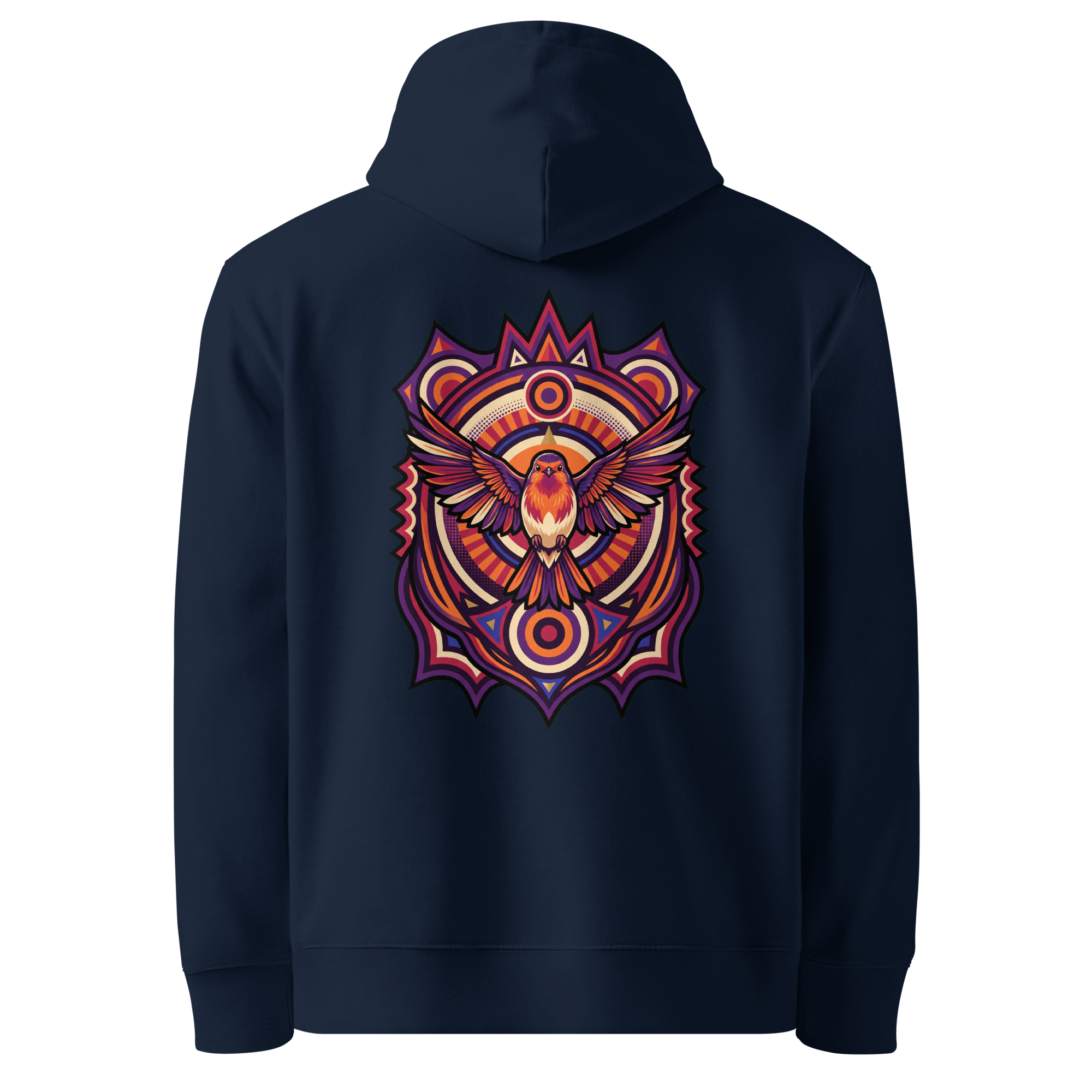 Totem Crest Hoodie - Abstract Robin