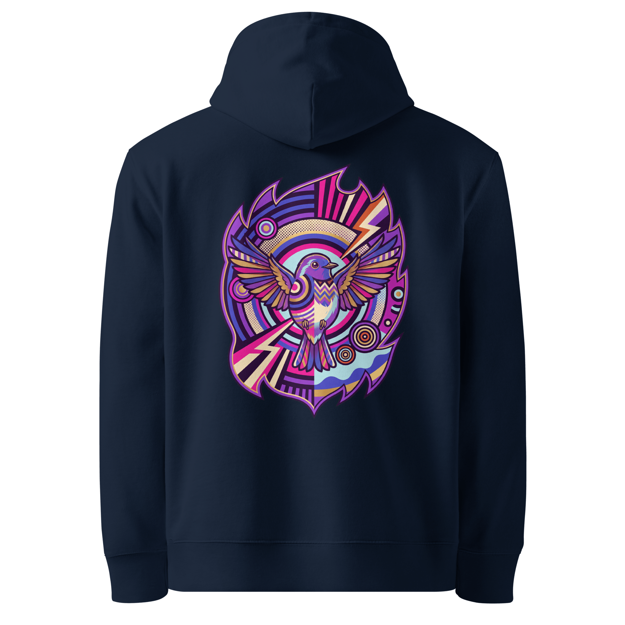 Cubist Wingspan Hoodie - Abstract Robin
