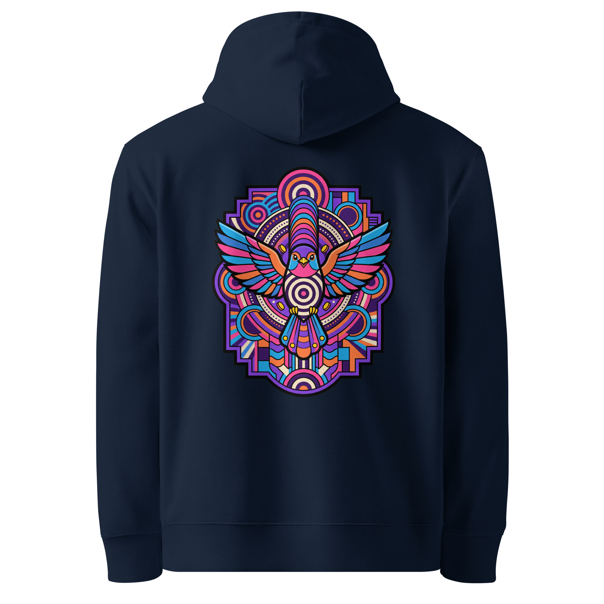 Cobalt Totem Hoodie - Abstract Robin