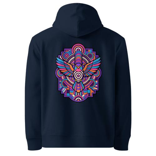 Cobalt Totem Hoodie - Abstract Robin