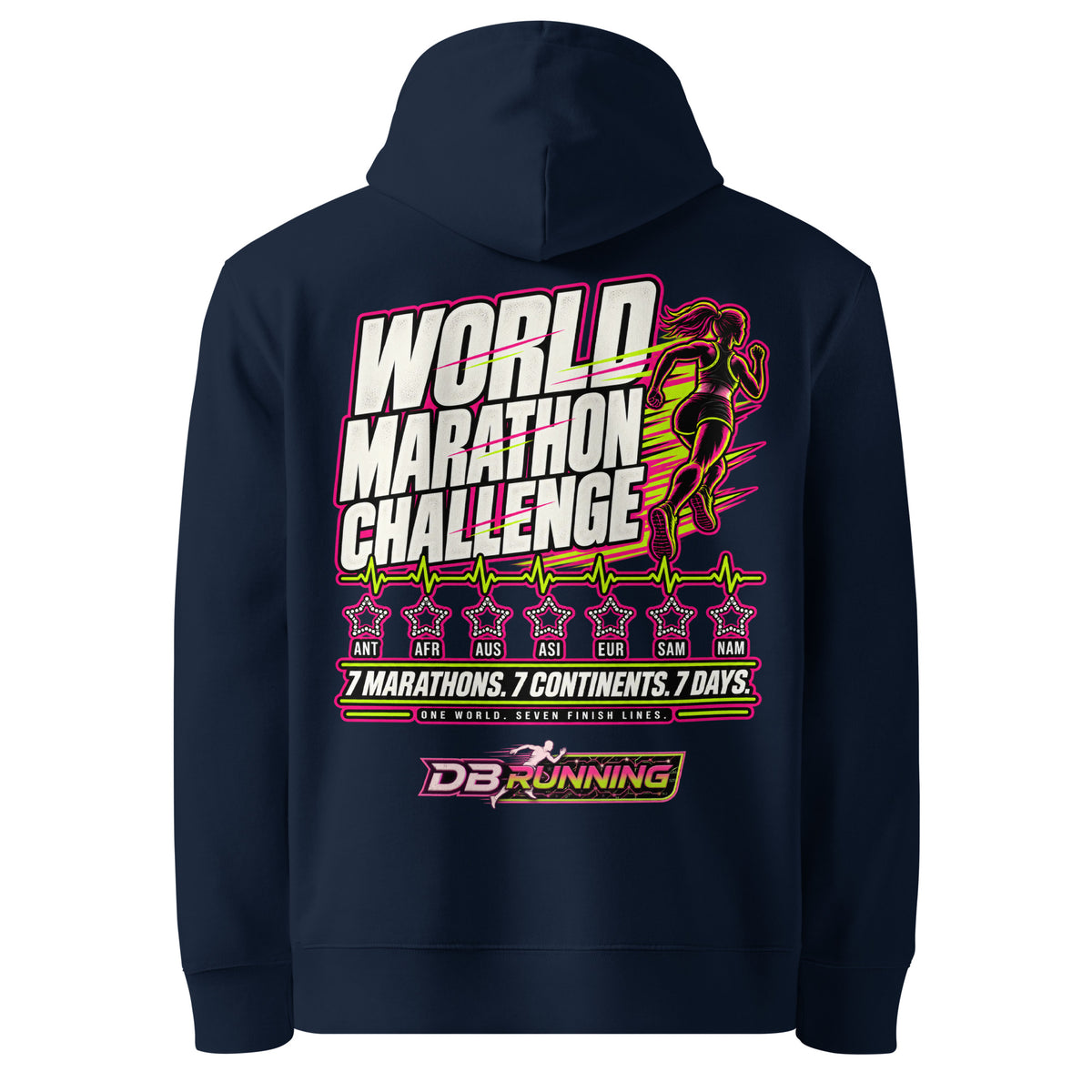 World Marathon Challenge Female - Hoodie - DB Running