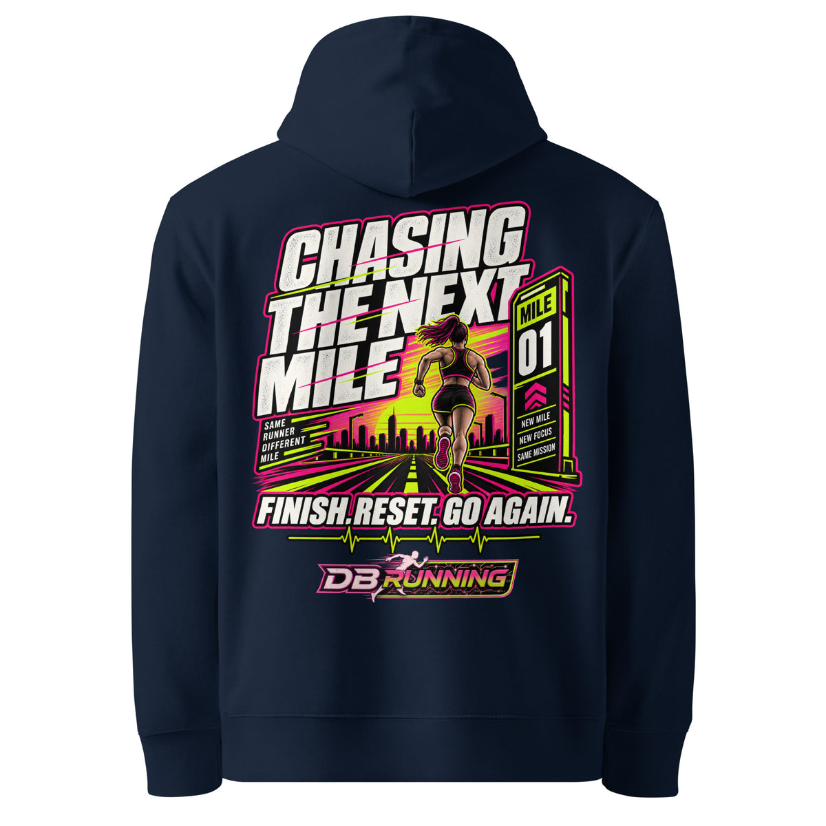 Chasing the Next Mile Female - Hoodie - DB Running