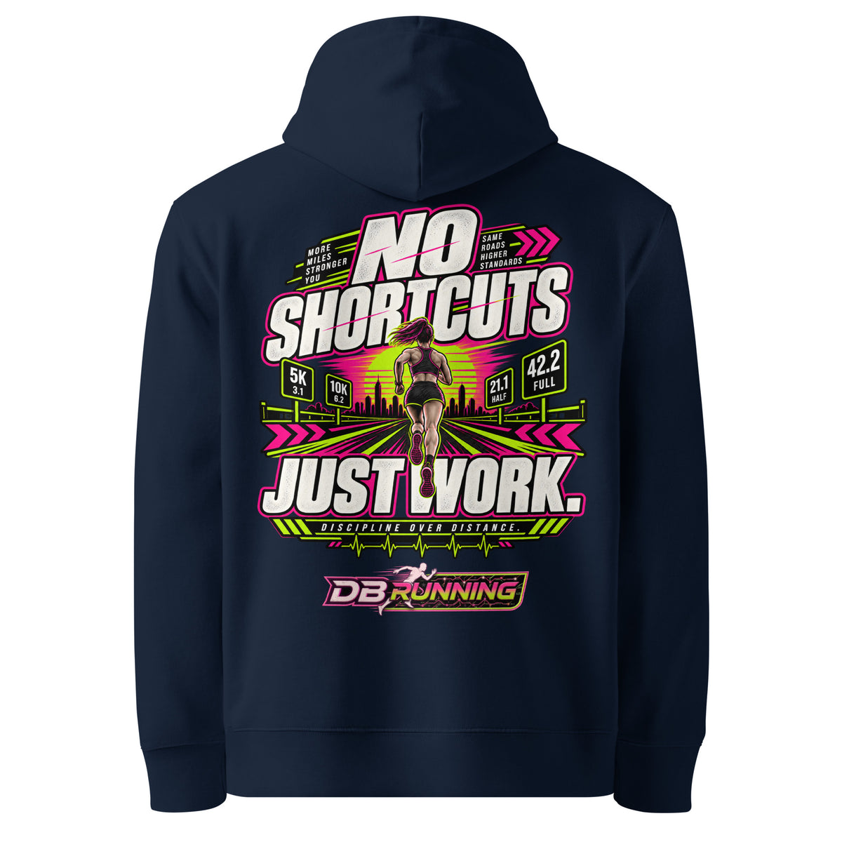No Shortcuts Female - Hoodie - DB Running