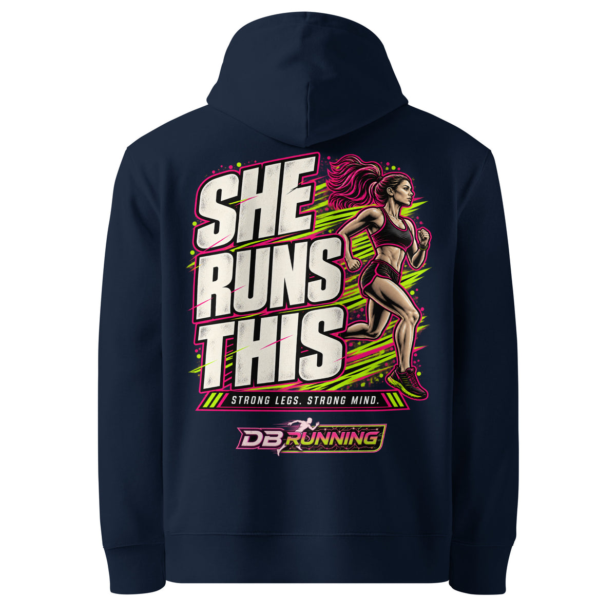 She Runs This - Hoodie - DB Running