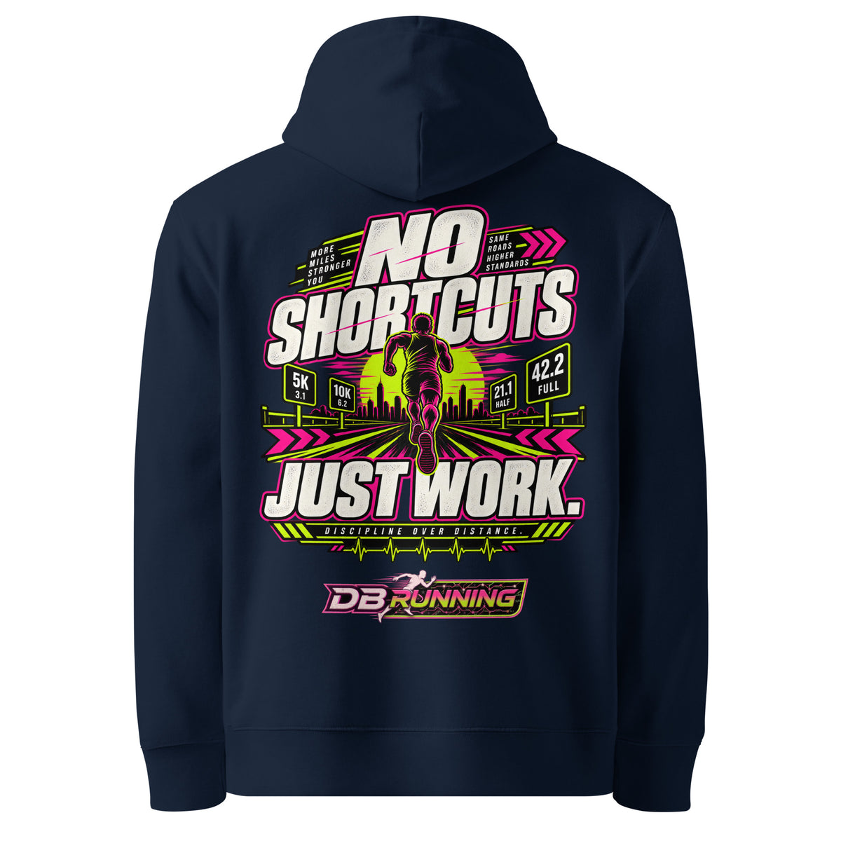 No Shortcuts Male - Hoodie - DB Running
