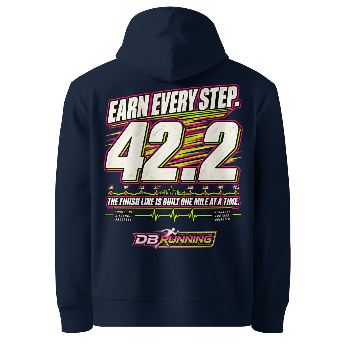 Earn Every Step 42.2 - Hoodie - DB Running