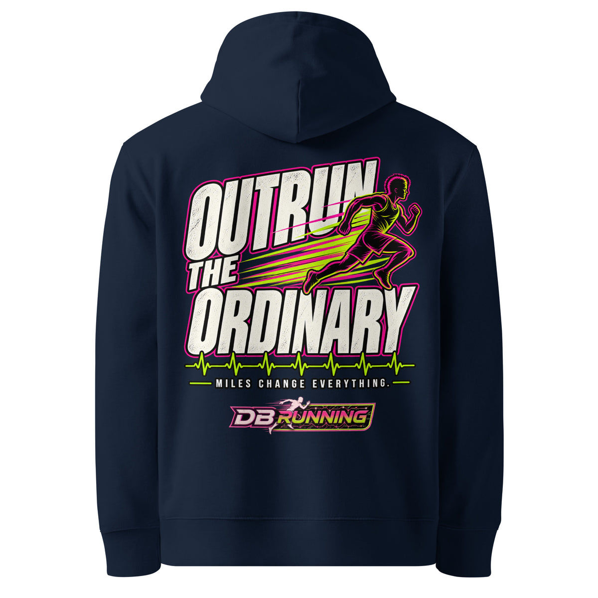 Outrun the Ordinary Male - Hoodie - DB Running