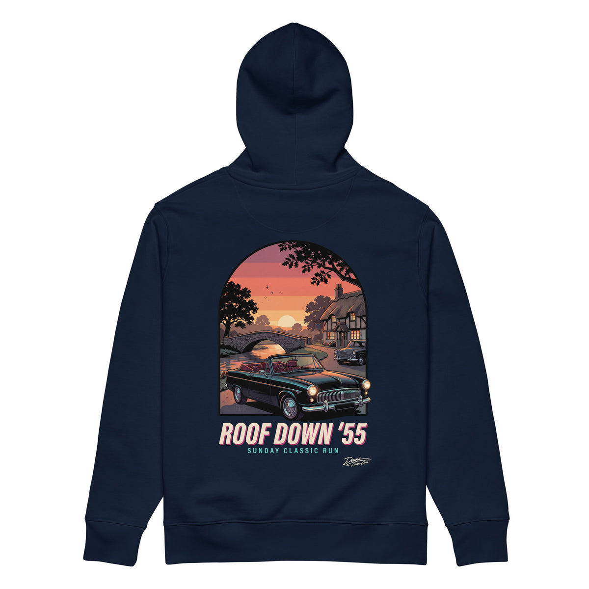 Consul Convertible Roof Down Hoodie - Dean's Classic Cars