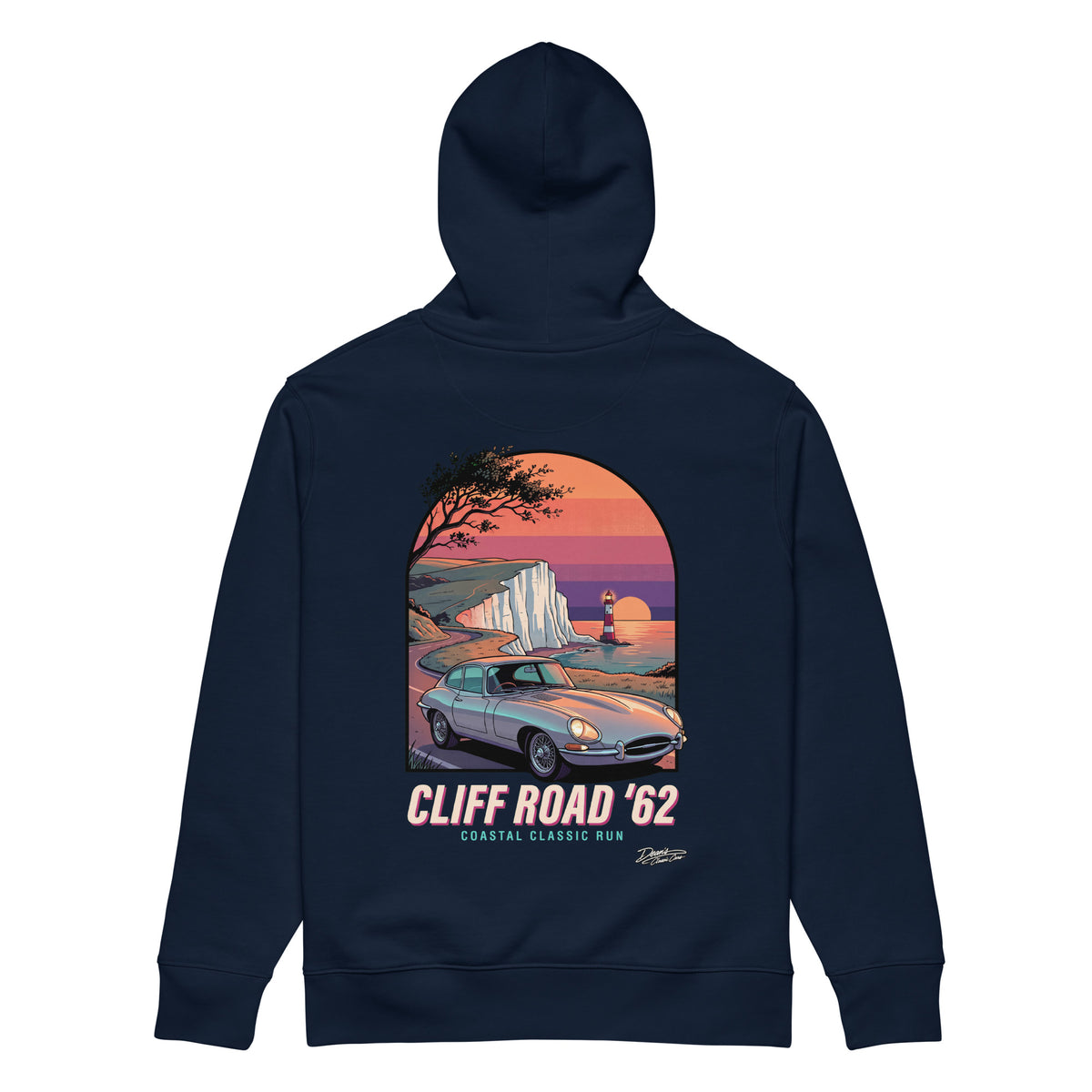 E Type Cliff Road Hoodie - Dean's Classic Cars