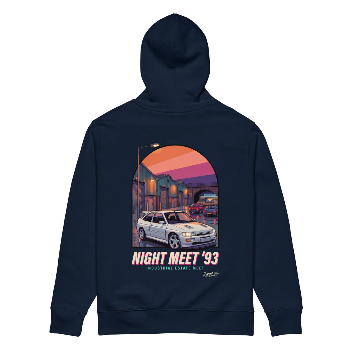 Escort Cosworth Night Meet Hoodie - Dean's Classic Cars