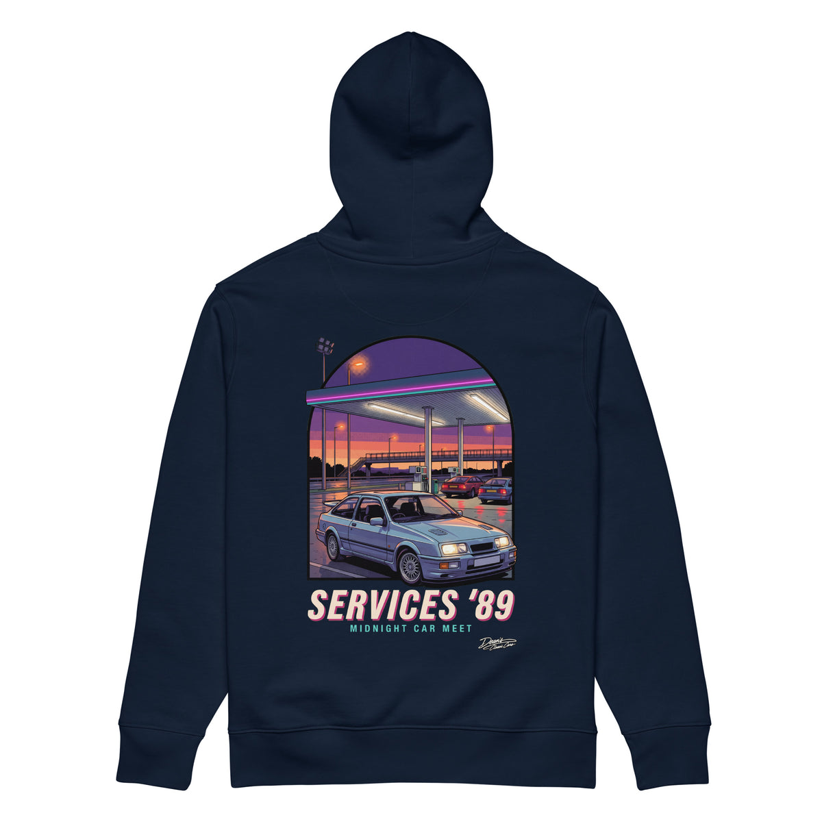 Sierra Cosworth Midnight Services Hoodie - Dean's Classic Cars