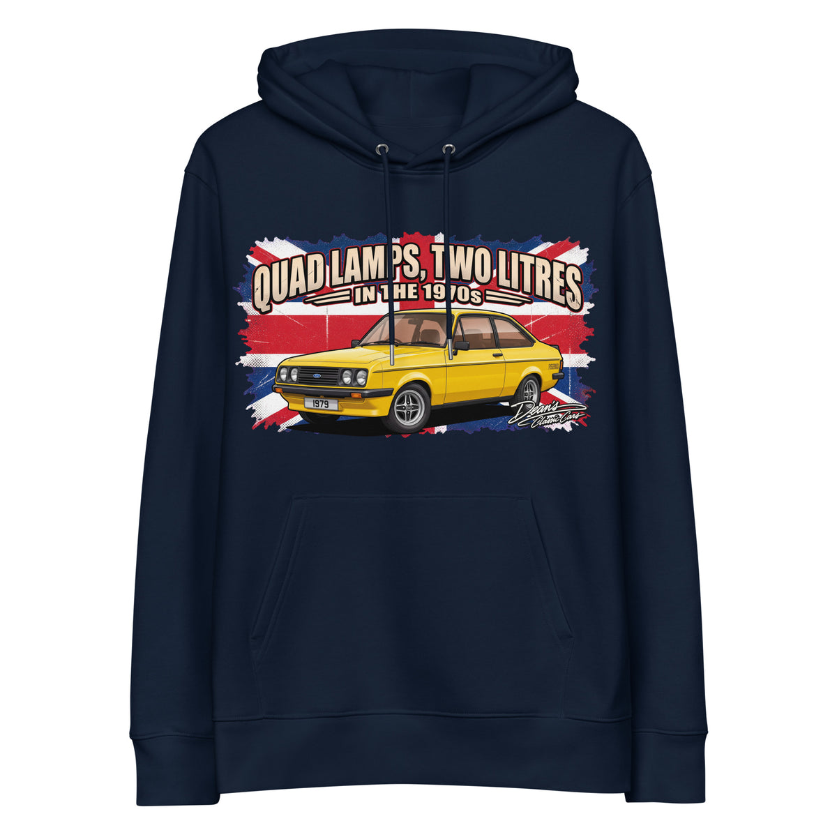 Escort RS2000 Signal Yellow Hoodie - Dean's Classic Cars