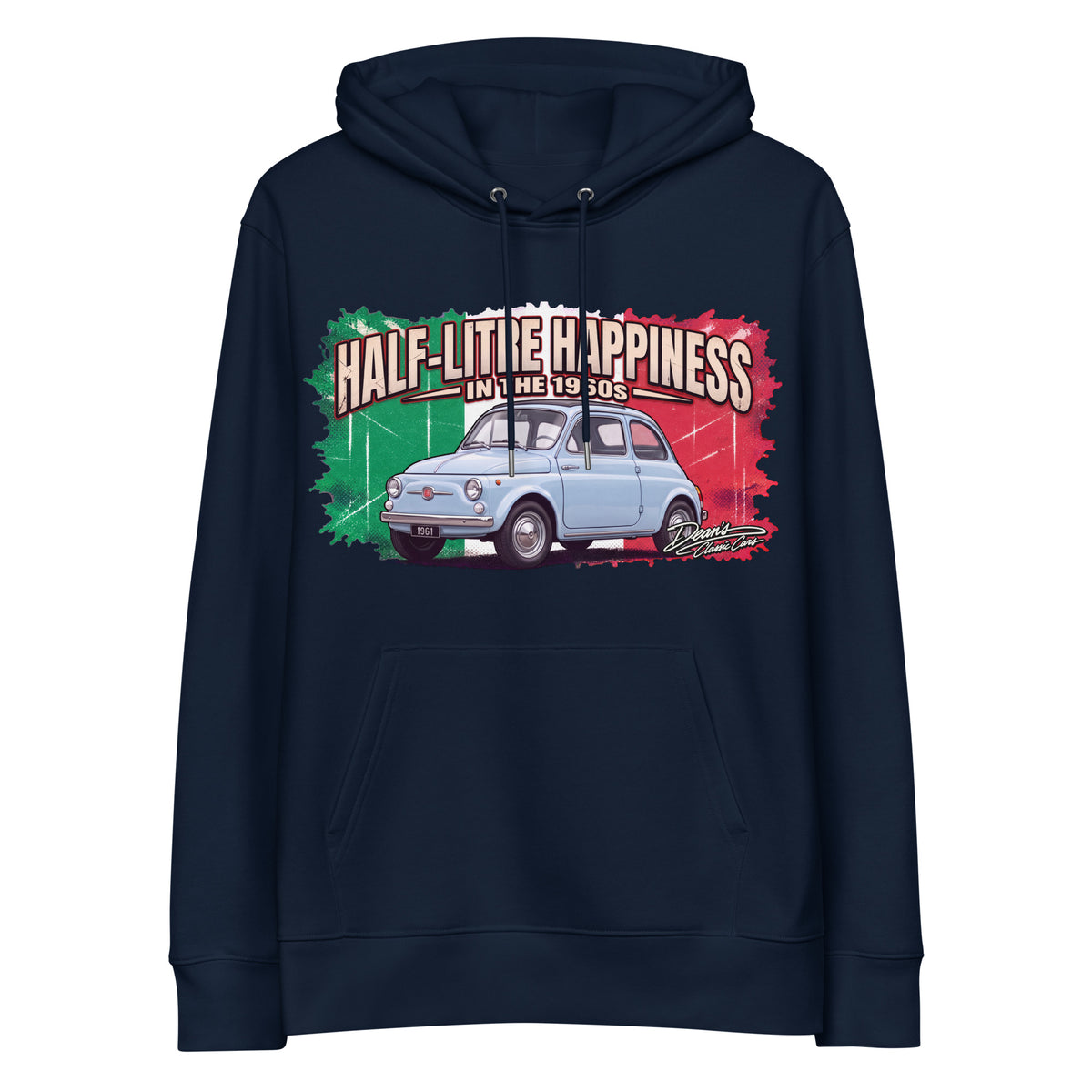 500 D Celestial Blue Hoodie - Dean's Classic Cars