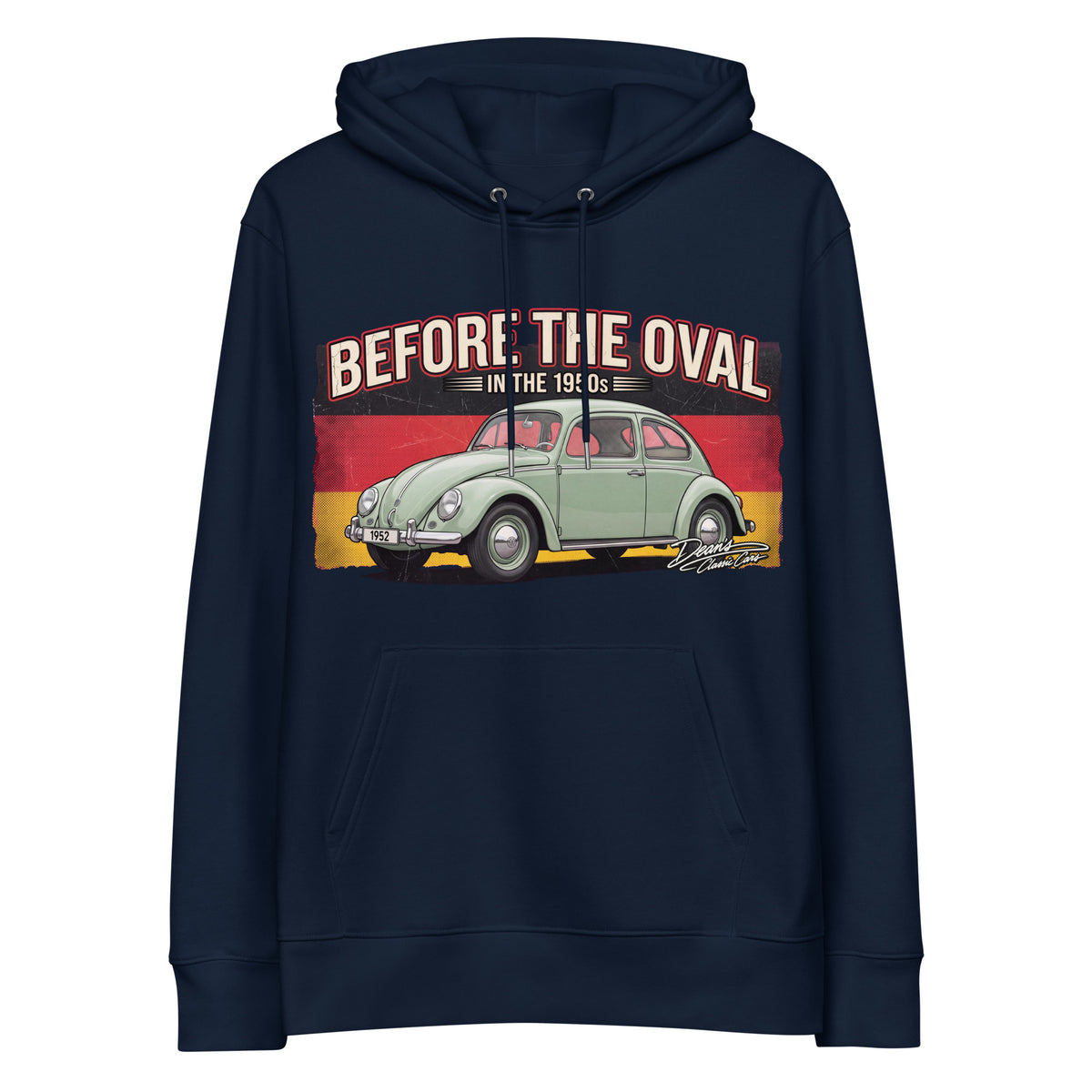 Beetle Split Pastel Green Hoodie - Dean's Classic Cars