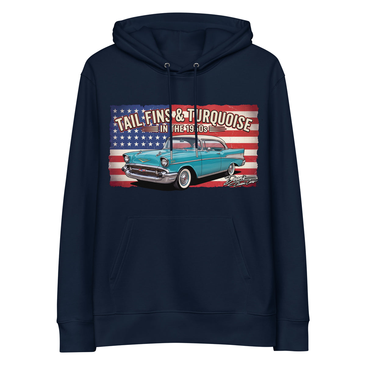 Bel Air Tropical Turquoise Hoodie - Dean's Classic Cars