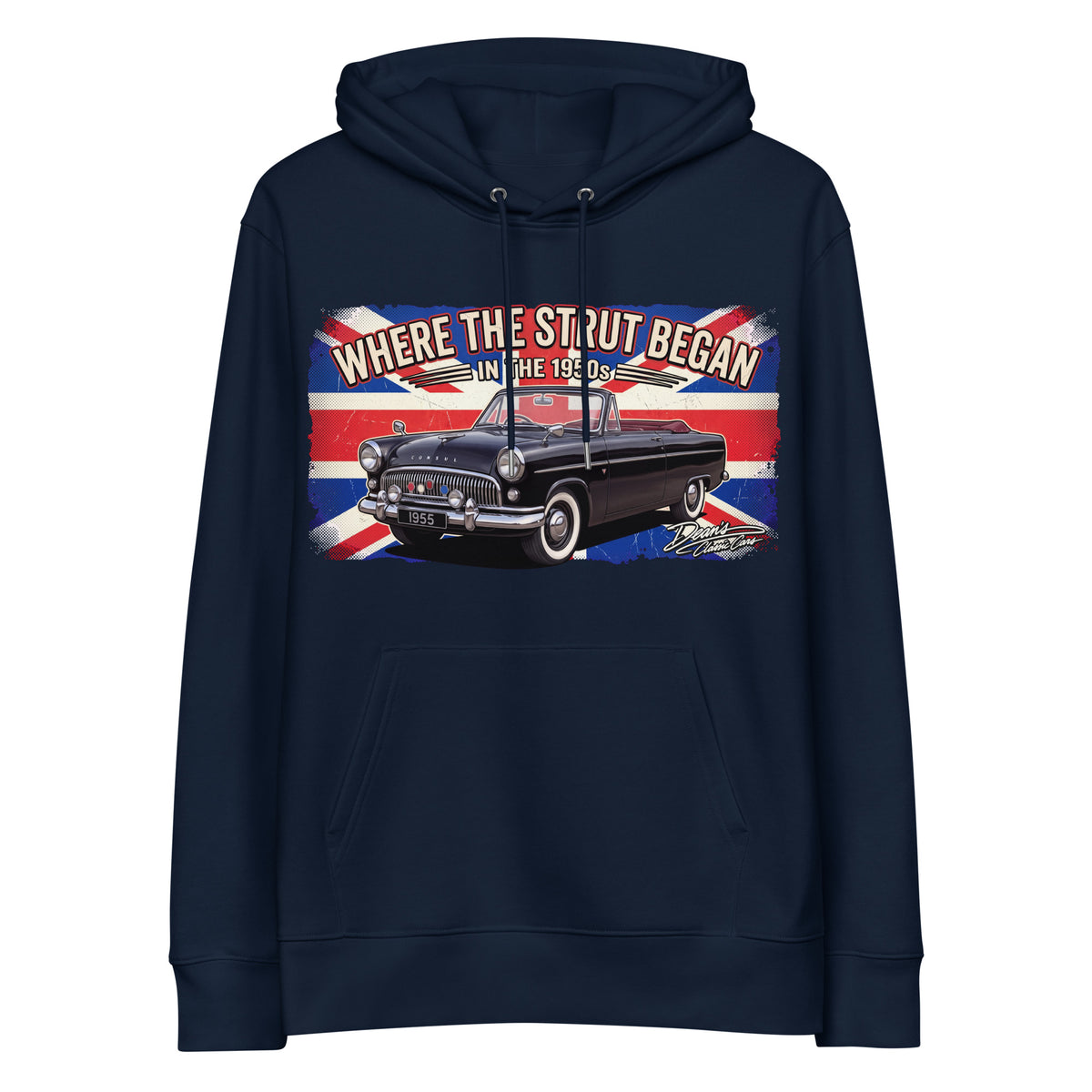 Consul Convertible Strut Pioneer Hoodie - Dean's Classic Cars