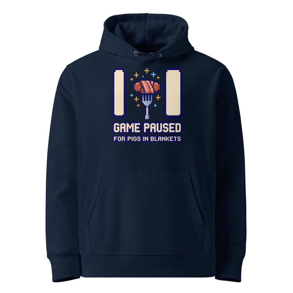 Game Paused For Pigs In Blankets Christmas Hoodie - Ricki Robin