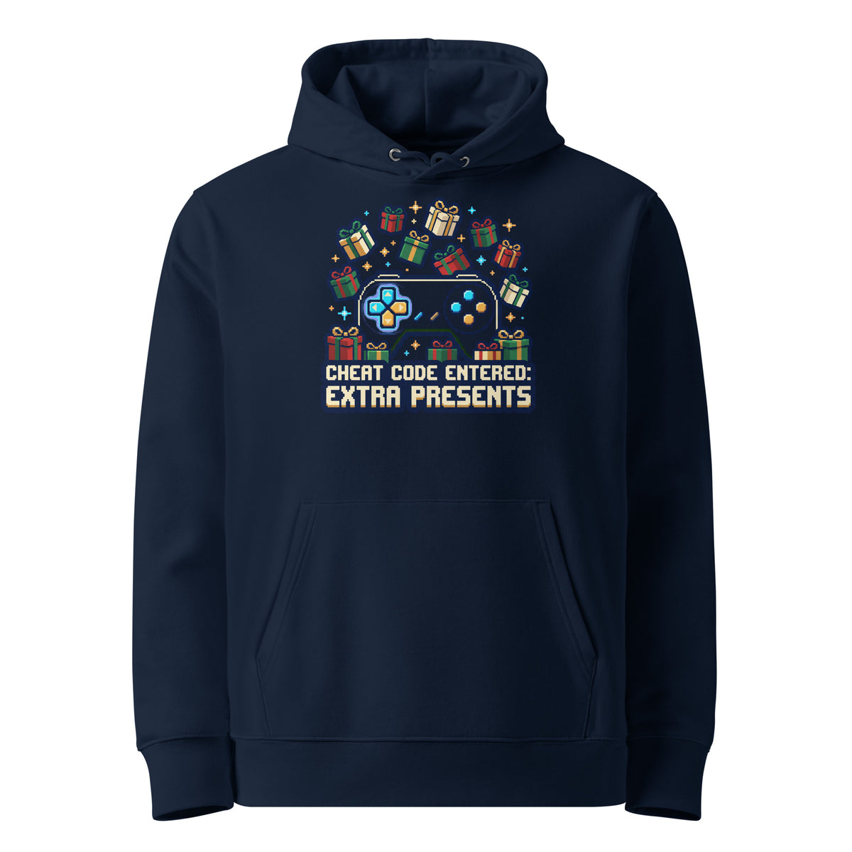 Cheat Code: Extra Presents Christmas Hoodie - Ricki Robin