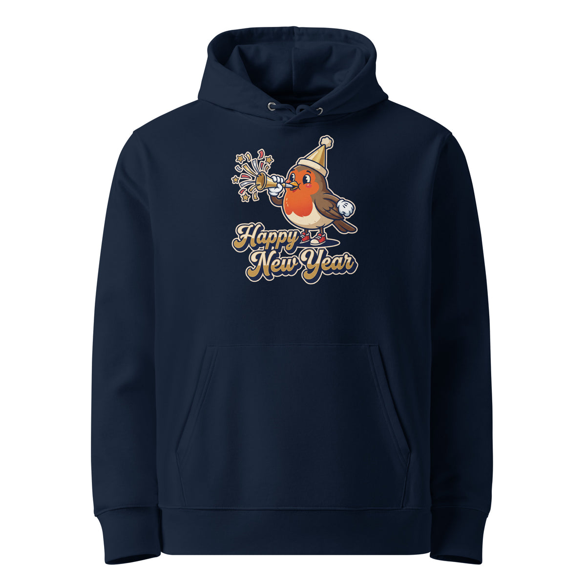 Happy New Year Robin Hoodie - Ricki Robin