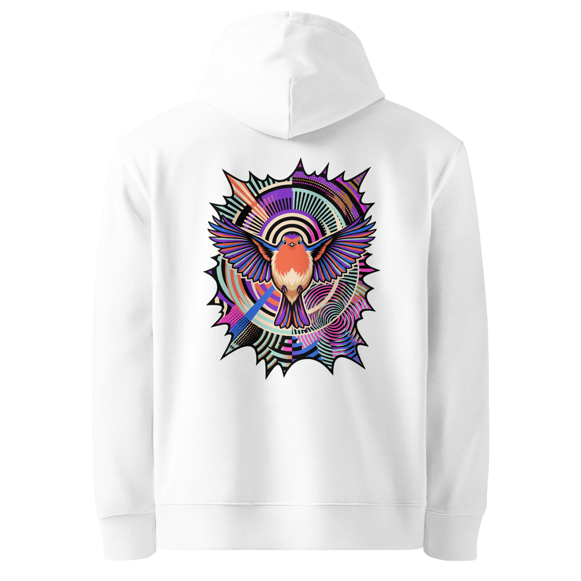 Starburst Wings Hoodie - Abstract Robin
