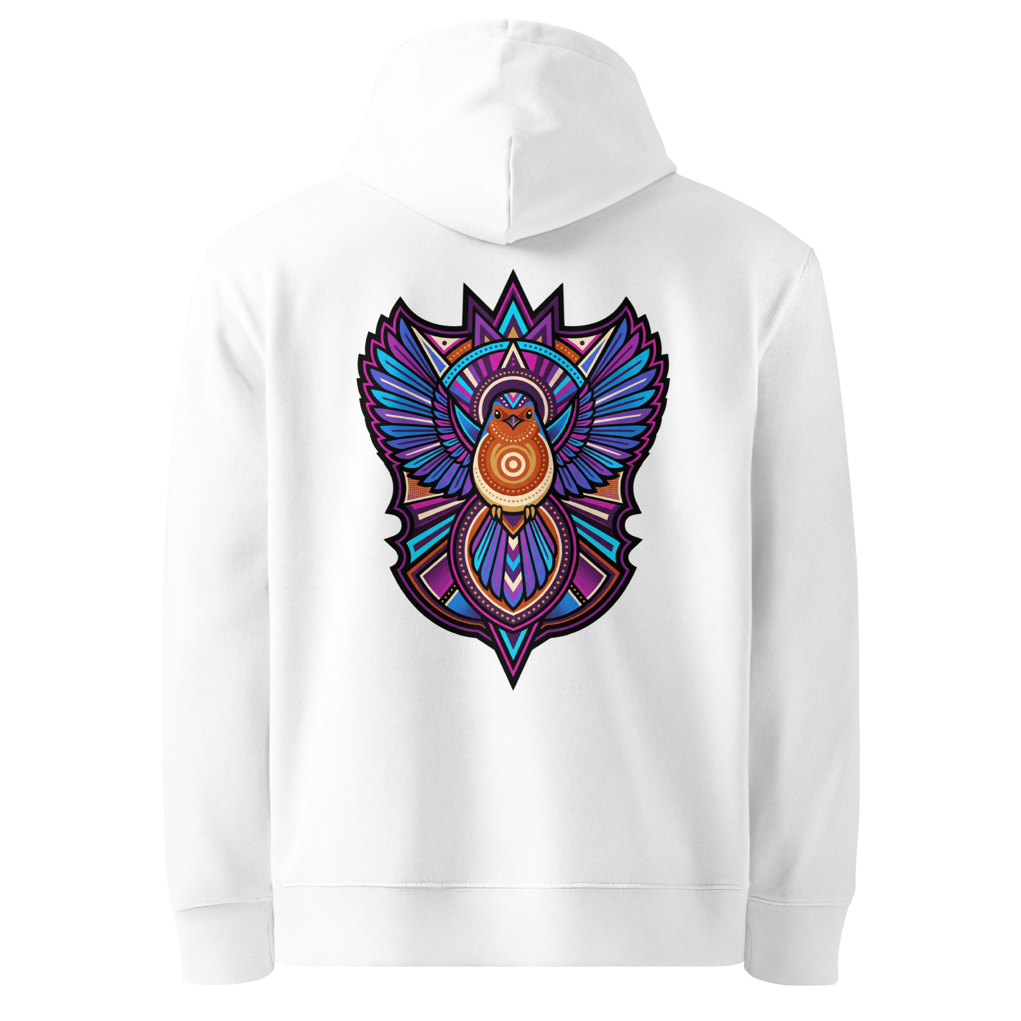 Winged Emblem Hoodie - Abstract Robin