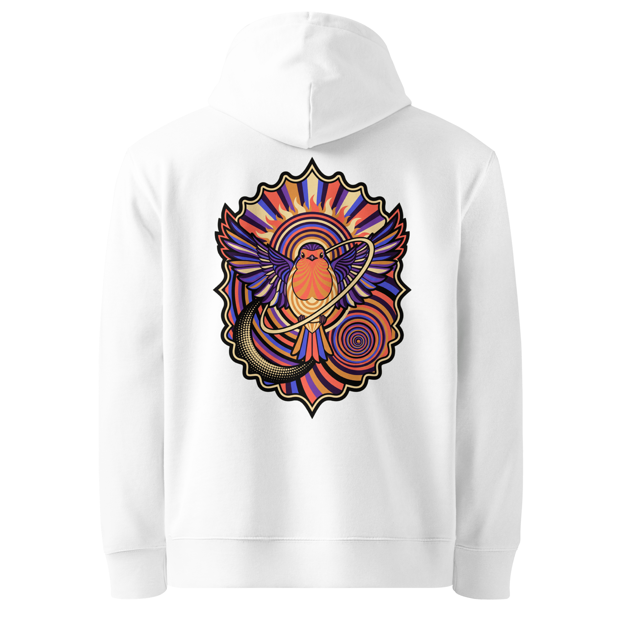 Gilded Medallion Hoodie - Abstract Robin