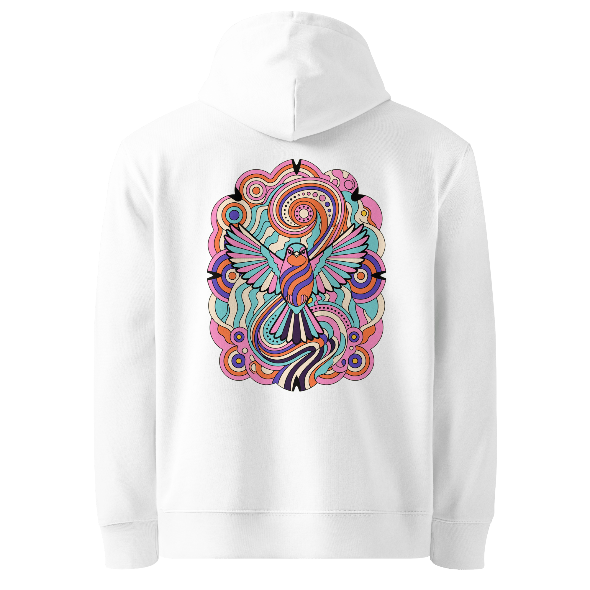 Pastel Marble Hoodie - Abstract Robin