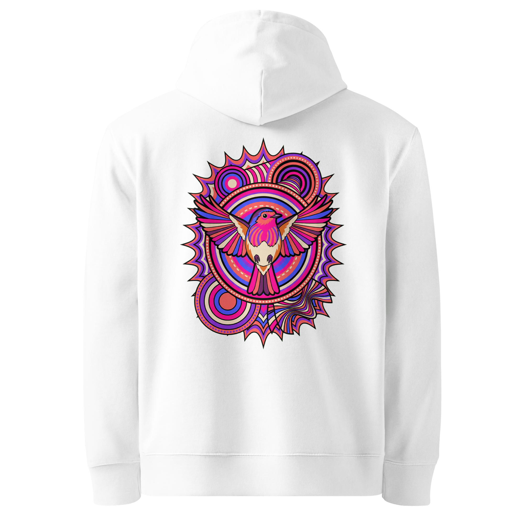 Kaleidoscope Totem Hoodie - Abstract Robin