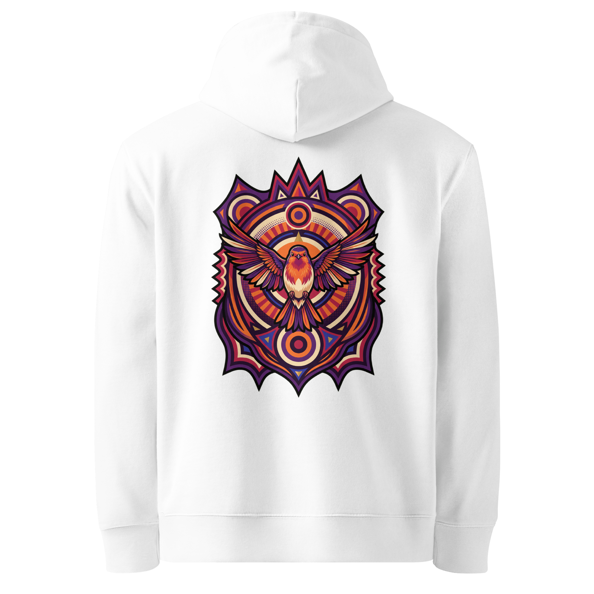 Totem Crest Hoodie - Abstract Robin