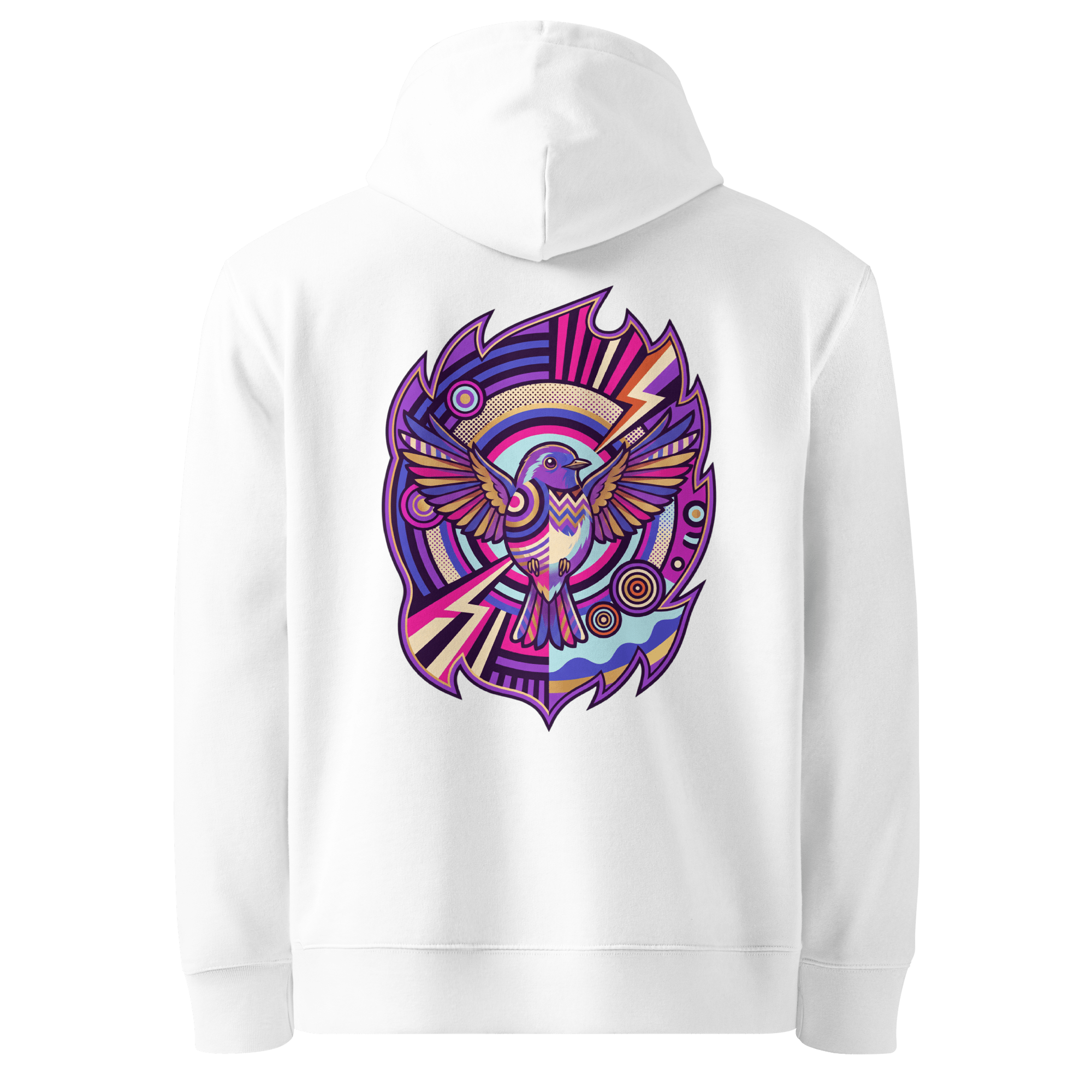Cubist Wingspan Hoodie - Abstract Robin